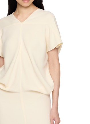  - THE ROW - Jeyra Draped V-Neck Silk Dress