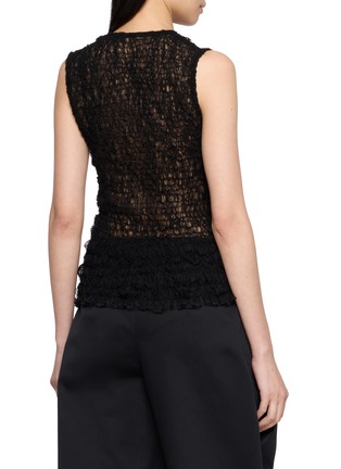 Back View - Click To Enlarge - THE ROW - Luma Textured Sheer Knit Top