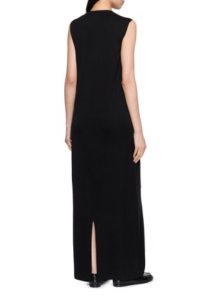 Back View - Click To Enlarge - THE ROW - Oiva Silk Jersey Column Dress
