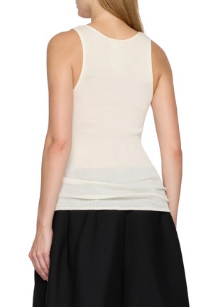 Back View - Click To Enlarge - THE ROW - Danel Wool Silk Tank Top