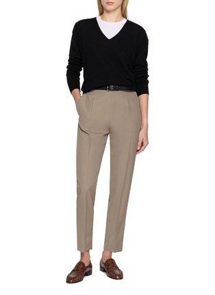 Figure View - Click To Enlarge - THE ROW - Eranza High Waist Pants