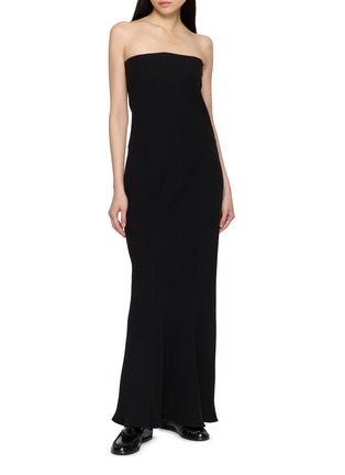 Figure View - Click To Enlarge - THE ROW - Korose Strapless Silk Maxi Dress