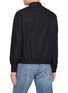 Back View - Click To Enlarge - LARDINI - Flap Pocket Dark Wash Denim Jacket