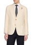 LARDINI Single Breasted Knit Blazer