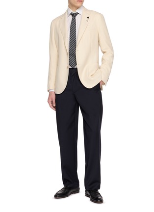 Figure View - Click To Enlarge - LARDINI - Single Breasted Knit Blazer
