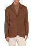 LARDINI Single Breasted Jacquard Knit Jacket
