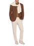 Figure View - Click To Enlarge - LARDINI - Single Breasted Jacquard Knit Jacket