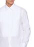  - LARDINI - Pleated Front Point Collar Cotton Evening Shirt