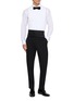 Figure View - Click To Enlarge - LARDINI - Pleated Front Point Collar Cotton Evening Shirt