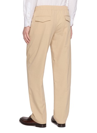 Back View - Click To Enlarge - LARDINI - Drawstring Elasticated Waist Pants