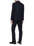 Back View - Click To Enlarge - LARDINI - Pinstripe Single Breasted Suit