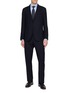LARDINI Pinstripe Single Breasted Suit