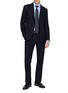 Figure View - Click To Enlarge - LARDINI - Pinstripe Single Breasted Suit