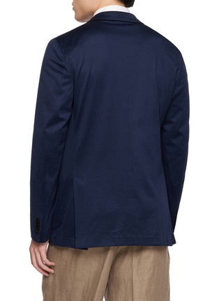Back View - Click To Enlarge - LARDINI - Single Breasted Cotton Blazer
