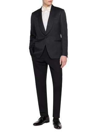 Figure View - Click To Enlarge - LARDINI - Shawl Lapel Single Breasted Blazer