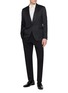 Figure View - Click To Enlarge - LARDINI - Shawl Lapel Single Breasted Blazer