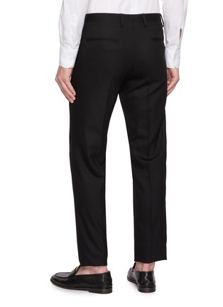 Back View - Click To Enlarge - LARDINI - Tailored Wool Tuxedo Pants
