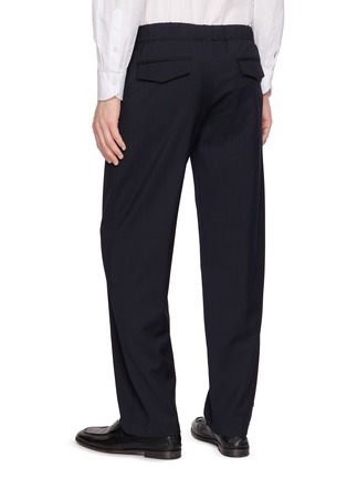Back View - Click To Enlarge - LARDINI - Drawstring Elasticated Waist Pants