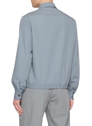 Back View - Click To Enlarge - LARDINI - Flap Pocket Shirt Jacket