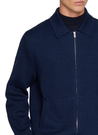  - LARDINI - Full Zip Shirt Collar Bomber Jacket
