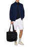 Figure View - Click To Enlarge - LARDINI - Full Zip Shirt Collar Bomber Jacket