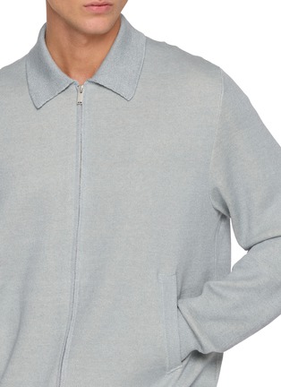  - LARDINI - Full Zip Shirt Collar Bomber Jacket