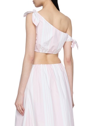 Back View - Click To Enlarge - POSSE - Striped One Shoulder Top