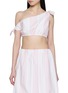 POSSE Striped One Shoulder Top