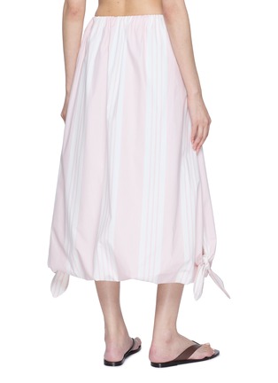 Back View - Click To Enlarge - POSSE - Bow Hem Striped Skirt