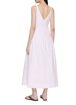 Back View - Click To Enlarge - POSSE - Sleeveless Deep V-Neck Midi Dress