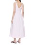 Back View - Click To Enlarge - POSSE - Sleeveless Deep V-Neck Midi Dress