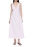 POSSE Sleeveless Deep V-Neck Midi Dress