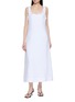POSSE Ruffle Trim Midi Dress