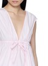  - POSSE - Sleeveless Tie Front Cotton Poplin Top