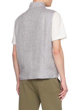 Back View - Click To Enlarge - EQUIL - Reversible Zip Up Vest