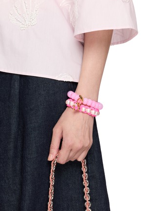 Figure View - Click To Enlarge - SCRUNCHIE IS BACK ACCESSORIES - BICHOUS® Pearly Woven Fabric Scrunchie — Small