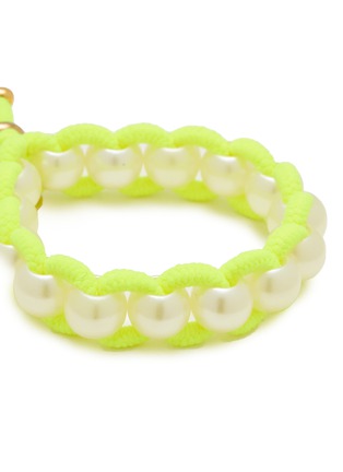 Detail View - Click To Enlarge - SCRUNCHIE IS BACK ACCESSORIES - BICHOUS® Pearly Woven Fabric Scrunchie — Large