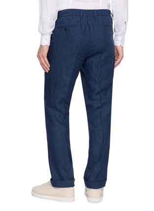 Back View - Click To Enlarge - EQUIL - Drawstring Elastic Back Linen Pants