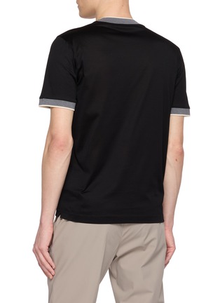 Back View - Click To Enlarge - EQUIL - Contrast Trim T-Shirt