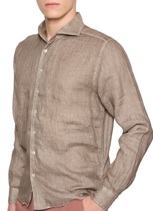  - EQUIL - Spread Collar Linen Shirt