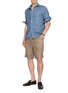 Figure View - Click To Enlarge - EQUIL - Spread Collar Linen Shirt