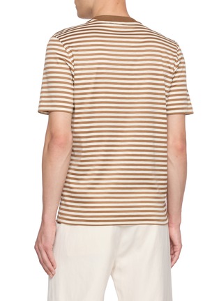 Back View - Click To Enlarge - EQUIL - Striped Cotton T-shirt