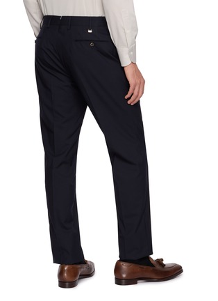Back View - Click To Enlarge - PT TORINO - Diagonal Pocket Deluxe Wool Silk Plain Weave Pants