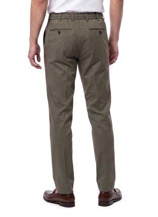 Back View - Click To Enlarge - PT TORINO - Slim Fit Stretch Jersey Pants