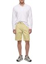 Figure View - Click To Enlarge - PT TORINO - Knee Length Stretch Shorts