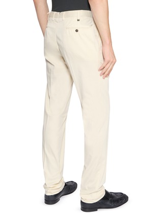 Back View - Click To Enlarge - PT TORINO - Slim Fit Silk Chino Pants
