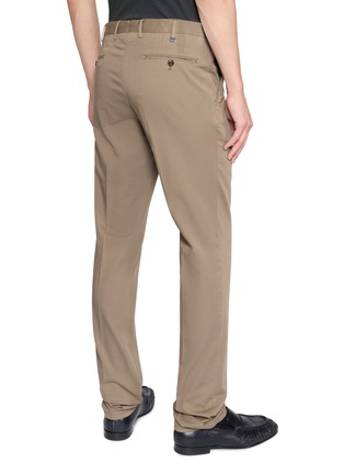 Back View - Click To Enlarge - PT TORINO - Slim Fit Silk Chino Pants