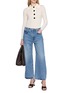 Figure View - Click To Enlarge - FRAME - The Bow Crop Denim Jeans