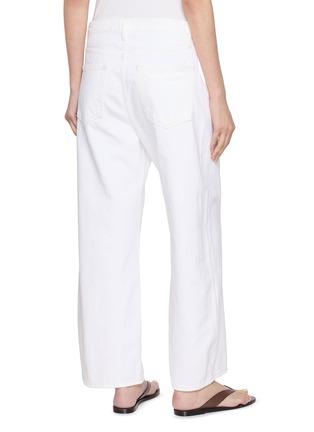 Back View - Click To Enlarge - FRAME - The Bow Crop Light Wash Jeans