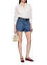 Figure View - Click To Enlarge - FRAME - The Cruise Medium Wash Shorts